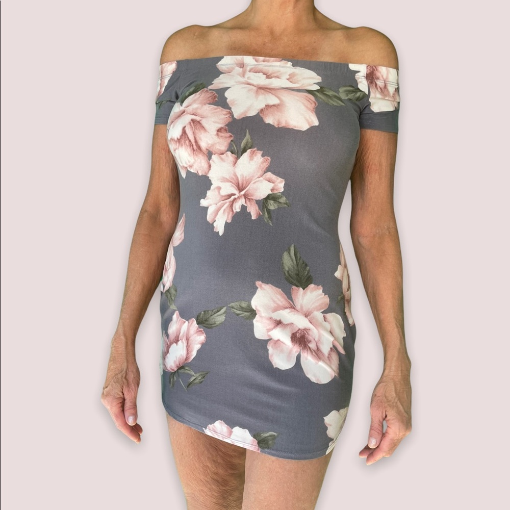 Off the shoulder mini dress